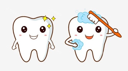 深圳月牙口腔牙齿美白清洁示意图