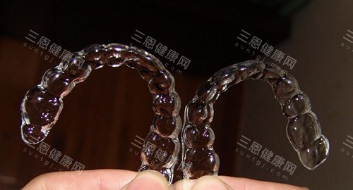 牙齿矫正隐形矫正牙套实物图