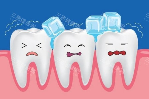 牙齿敏感卡通图 牙齿敏感卡通图