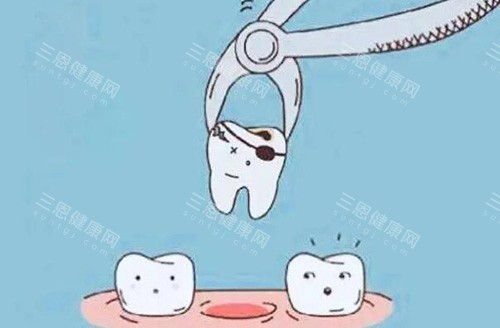 拔牙卡通图展示照片